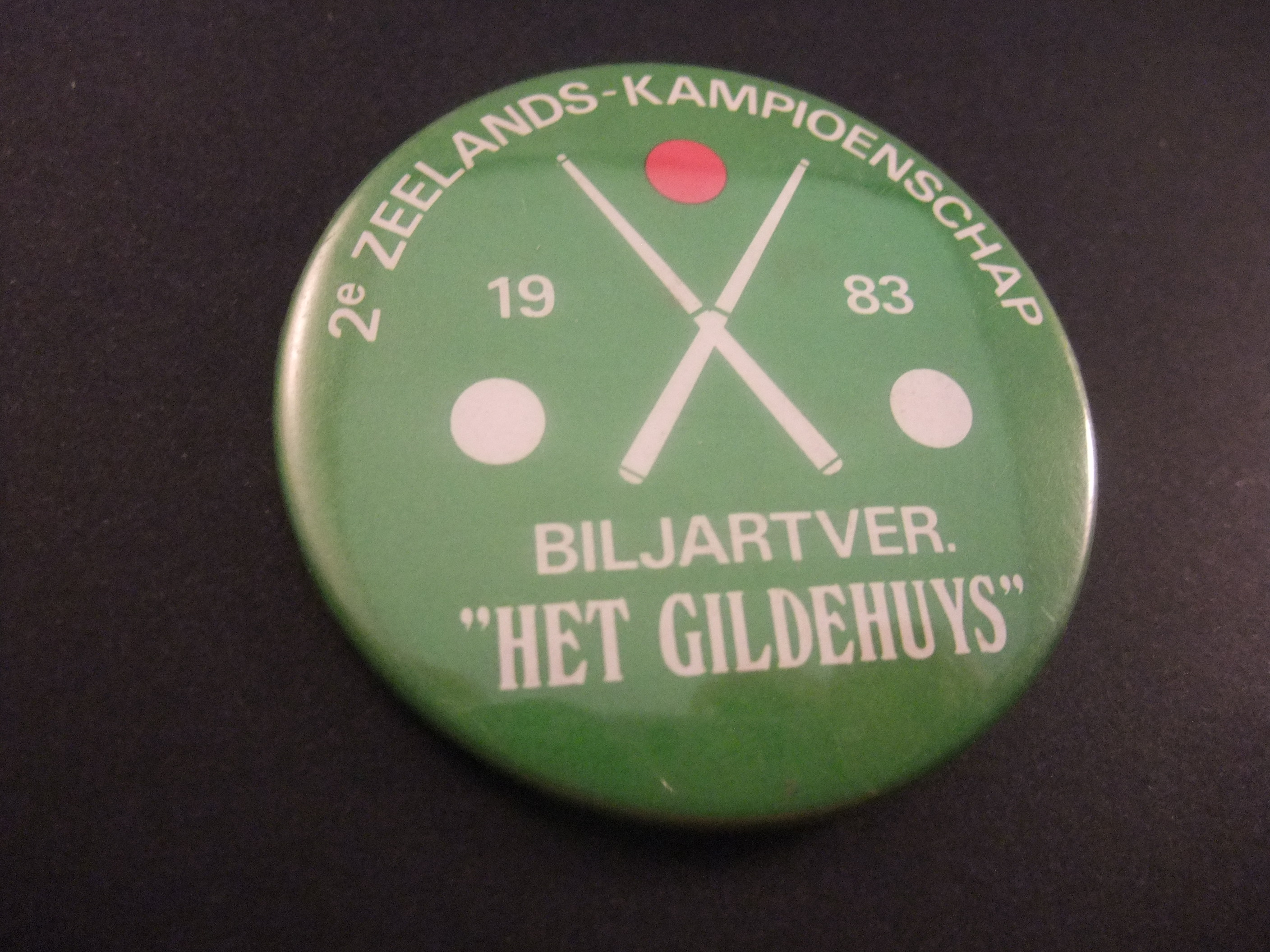 Biljartvereniging Het gildehuys Zeelands kampioenschap,1983